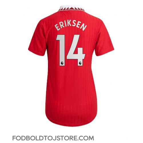 Manchester United Christian Eriksen #14 Hjemmebanetrøje Dame 2022-23 Kortærmet